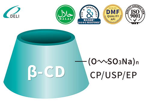 Betadex sulfobutyylieetteri natrium CAS 182410-00-0 SBECD