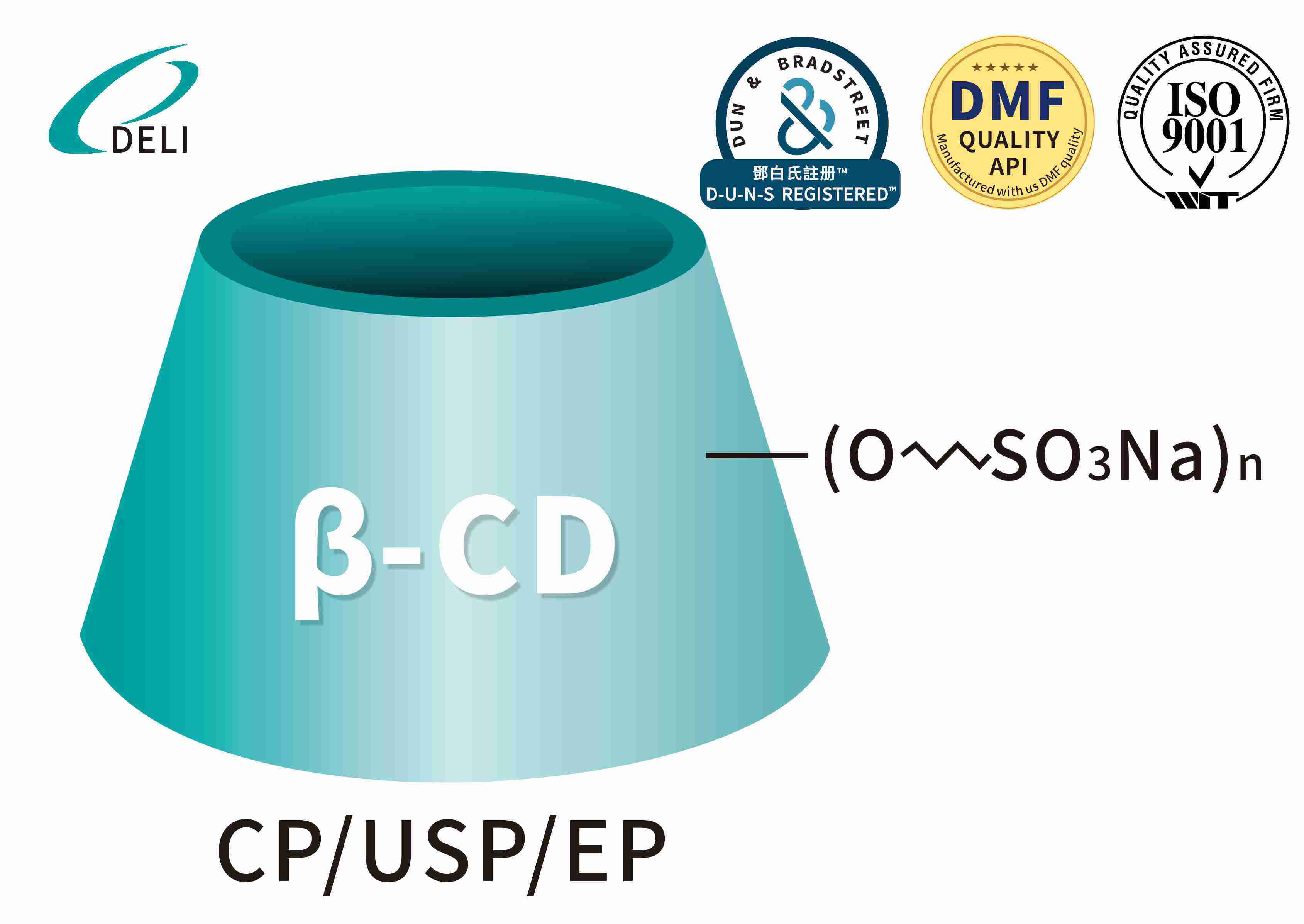 Betadex sulfobutyylieetteri natrium CAS NO 182410-00-0 injektio