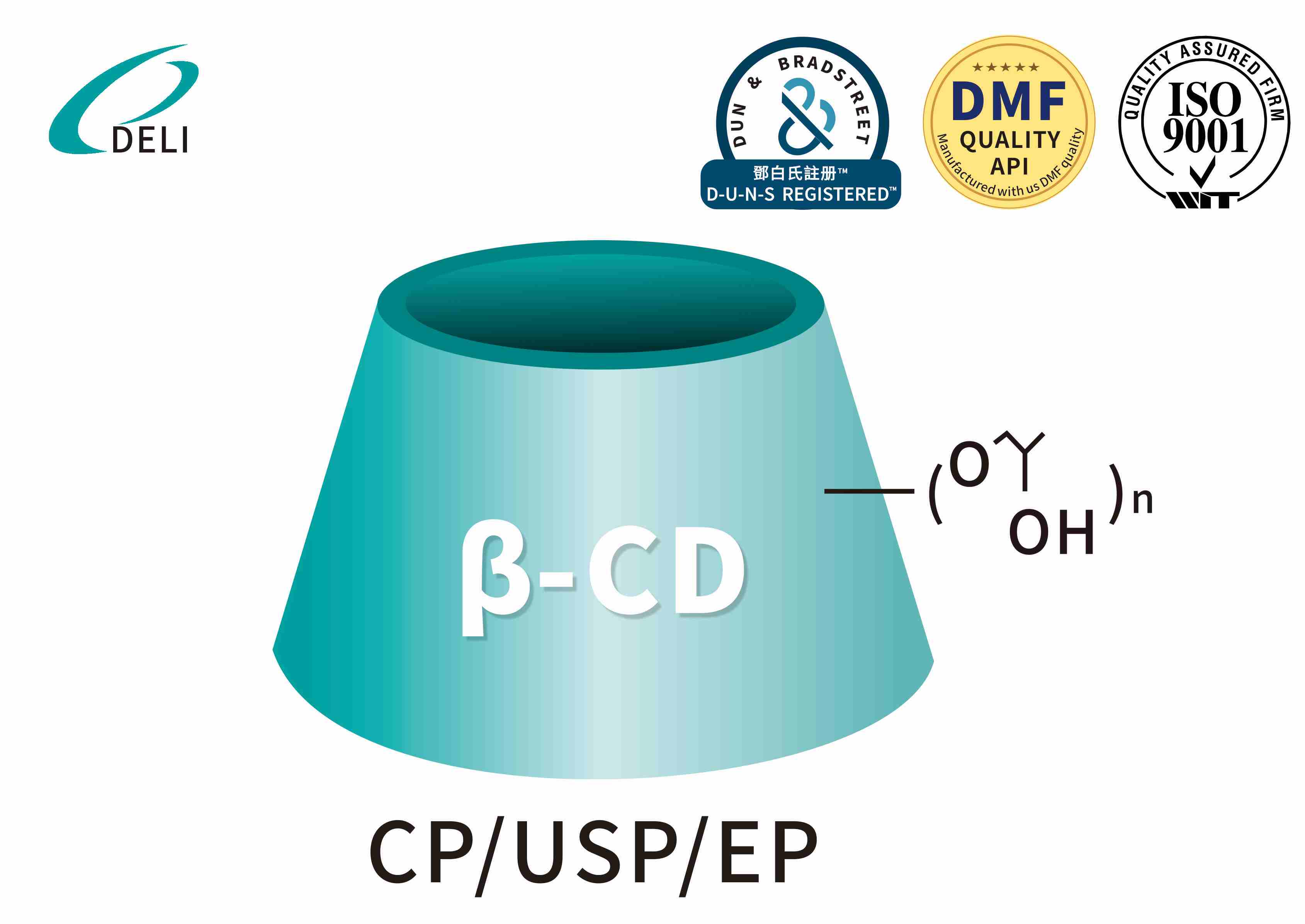 Hydroksipropyylibeeta-syklodekstriini CAS 128446-35-5